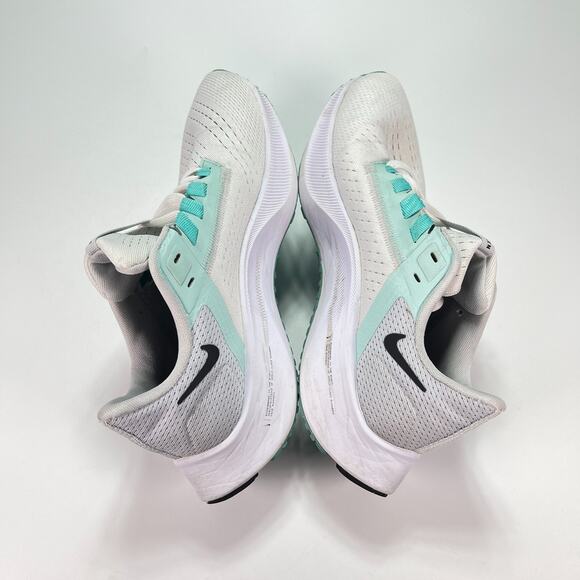Nike Air Zoom Pegasus 38 White Light Green Running Shoes CW7358-102 Women's Sz 8 - Picture 7 of 11